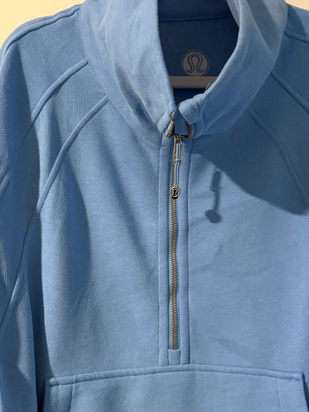 Lululemon Scuba Oversized Funnel-Neck Half Zip Aero Blue XL/XXL - Picture 2 of 4